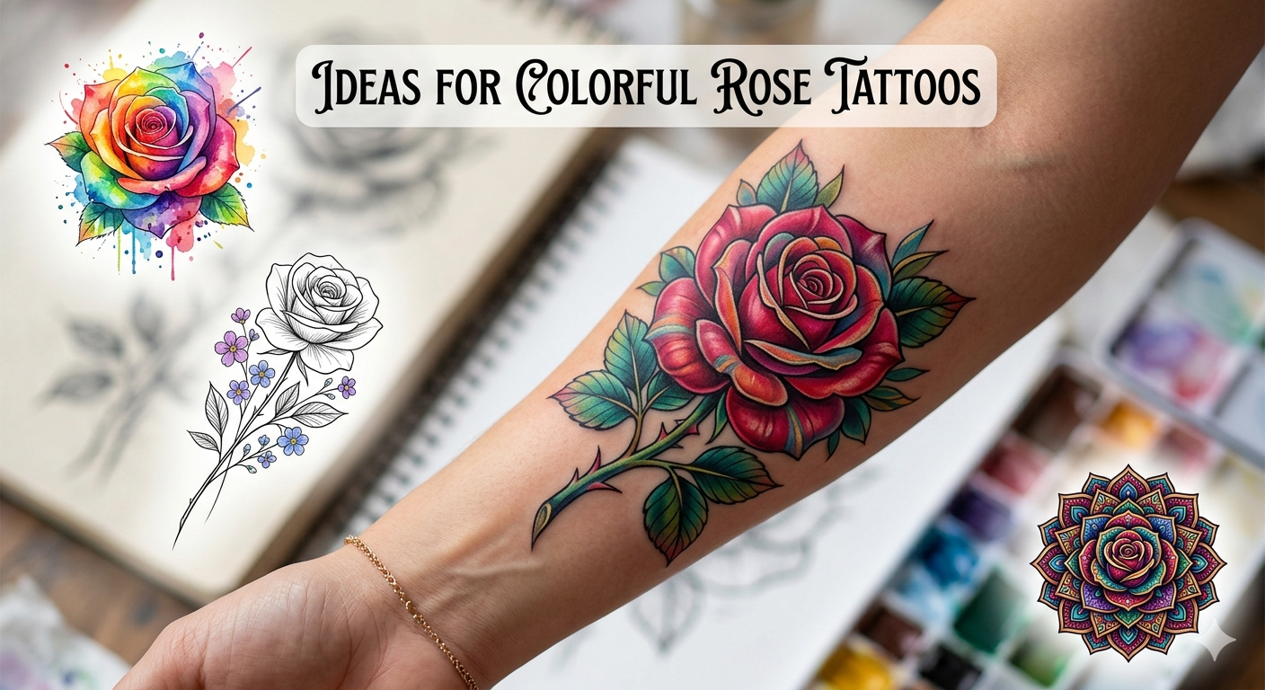 Rose Tattoo Designs for Women