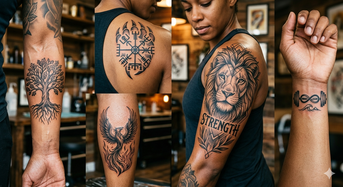 tattoo designs for strength