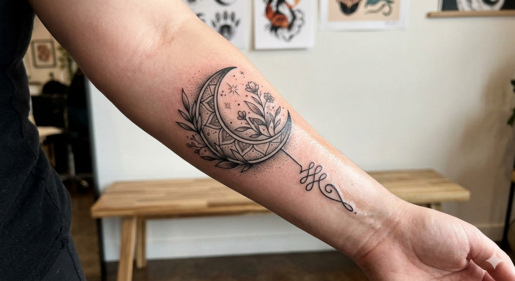 New Moon Tattoo Ideas