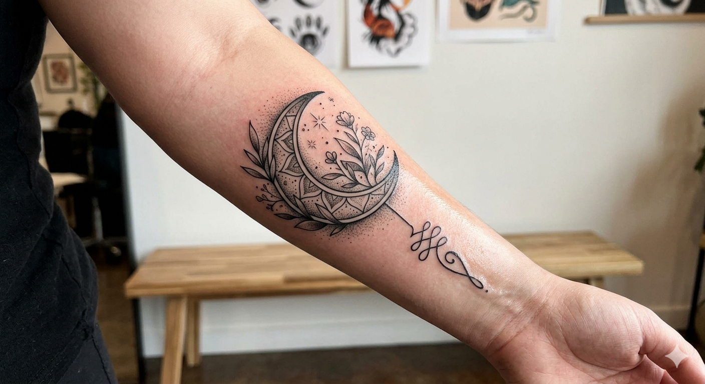 New Moon Tattoo Ideas